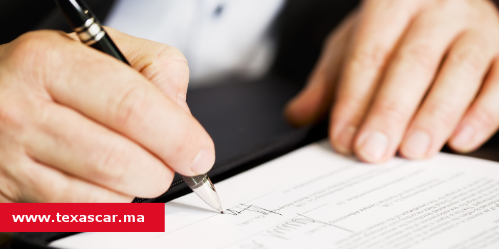 Le contrat de location des voitures